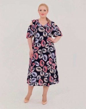 Женское Платье Ткань Холодок Длина - 125 см