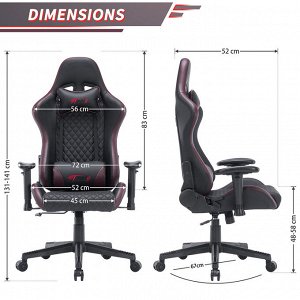 Кресло компьютерное, геймерское, игровое без подставки для ног