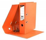Папка-регистратор 75 мм PVC 2-стор. оранжевый, с уголками P2PVC-75/Org inФОРМАТ