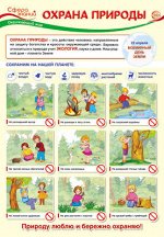Школьный плакат &quot;Охрана природы&quot;