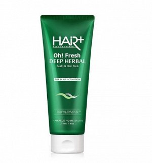 Oh! Fresh Deep Herbal Scalp & Hair Pack Освежающая маска для волос и кожи головы на травах 210ml