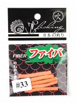 Приманка фибра Jpfishing (5шт*3-3.5см, светло-оранжевый, швабра) 1
