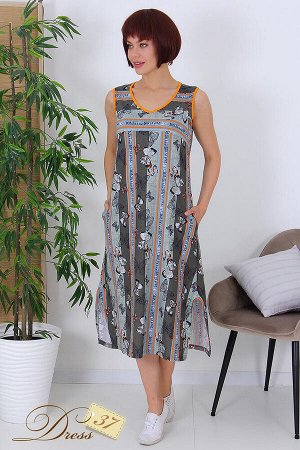 dress37 Сарафан «Колокольчик» зеленый