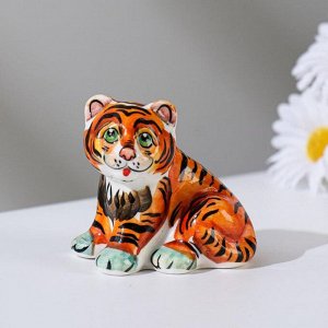 Сувенир "Тигр Панчо", гжель, цвет