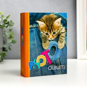 Фотоальбом "Котик" на 100 фото, 50 листов, 10х15 см
