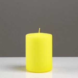 Свеча- цилиндр "VANILLA PARADISE", ароматизированная, парафин, 6?8 см, микс