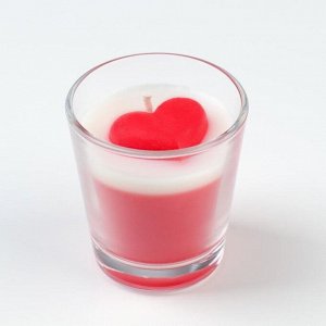 Свеча ароматическая в стакане "I love you", 60 гр