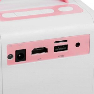 Проектор Zodikam Zkids LCD, 800Lm, 320x240, 800:1, ресурс лампы:30000 часов, HDMI, розовый