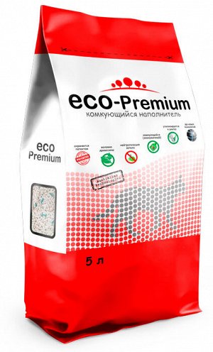 ECO Premium GREEN наполнитель древесный без запаха 1,9 кг 5 л