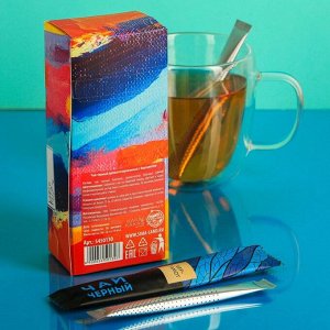 Чай чёрный в стиках «Краски», с бергамотом, 15 шт. х 2 г.