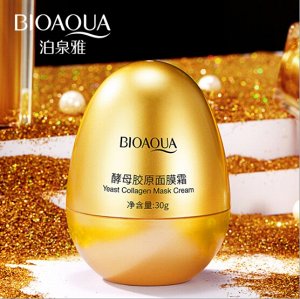 BIOAQUA YEAST COLLAGEN MASK CREAM Н Питательная маска для лица с дрожжами и коллагеном, 30г