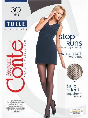 Tulle  колготки женские (Conte) матовые колготки  с эффектом тюля