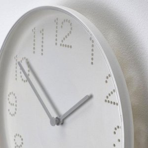 Настенные часы ТРОММА, d=25 см, белые