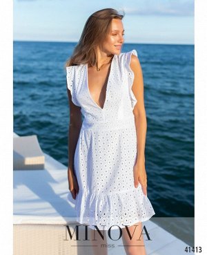 Платье №1333-1-Белый