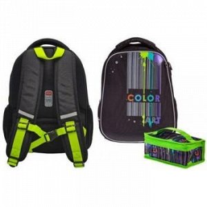 Рюкзак школьный "Ergonomic light -Color art" 38х29х15 см +термосумка (066072) 60023 {Китай}