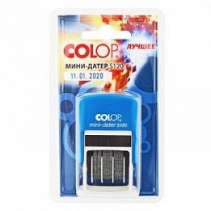 Датер-мини 3.8мм ручной дата цифры S 120 Bank Colop {Чехия}