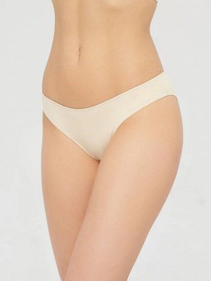 LUI et ELLE PB8003 beige Женские трусы слипы бикини, классические комфортно облегающие женственные изгибы фигуры