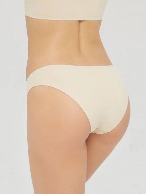 LUI et ELLE PB8003 beige Женские трусы слипы бикини, классические комфортно облегающие женственные изгибы фигуры