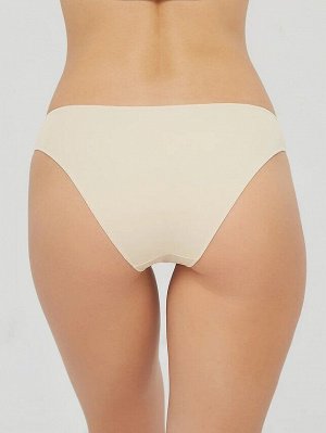 LUI et ELLE PB8003 beige Женские трусы слипы бикини, классические комфортно облегающие женственные изгибы фигуры