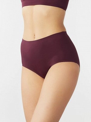 LUI et ELLE PX8040 burgundy Трусы женские слипы с высокой линией талии, ощущаются как вторая кожа, создают ощущение отсутствия белья и позволяют чувствовать себя уверенно и соблазнительно