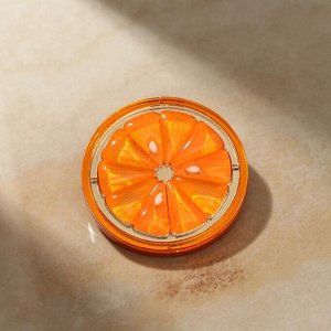 Брошь акрил "Апельсин", цвет оранжевый