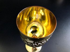 Акриловый бокал золотой 1 шт (без коробки)