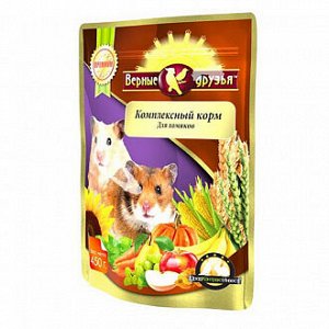 Корм "Верные друзья" для хомяков с фруктами и овощами 450 гр.  1/10