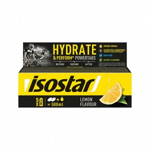Напиток изотонический в растворимых таблетках POWERTABS 10x12г, лимон ISOSTAR