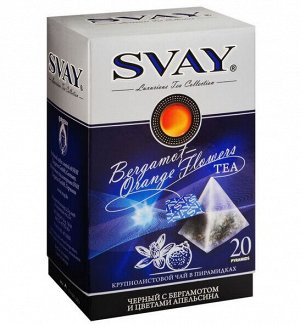 Чай черный Бергамот Svay "Bergamot-Orange Flowers", 20 пирамидок