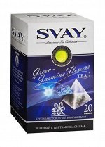Чай зеленый Жасмин Svay, 20 пирамидок