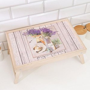 Столик - поднос сувенирный «Лавандовый букет» 25x37.5 см