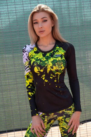 Рашгард Rashguard Round Military Edition Yellow Neon