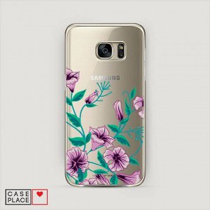 Силиконовый чехол Розовая Петунья на Samsung Galaxy S6 edge