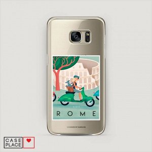 Силиконовый чехол Постер Рим на Samsung Galaxy S6 edge
