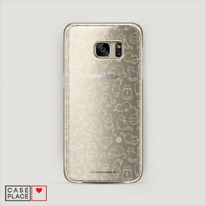 Силиконовый чехол Шкодливые котики на Samsung Galaxy S6 edge