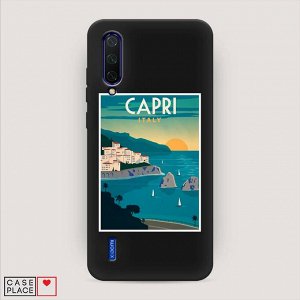 Матовый силиконовый чехол Постер остров Капри на Xiaomi Mi CC9