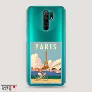 Силиконовый чехол Постер Париж на Xiaomi Redmi 9