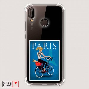 Противоударный силиконовый чехол Постер Франция на Huawei P20 Lite