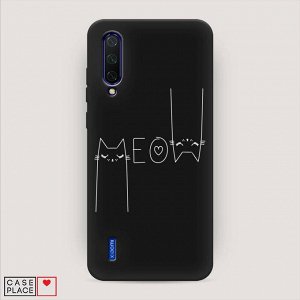 Матовый силиконовый чехол Meow на Xiaomi Mi CC9