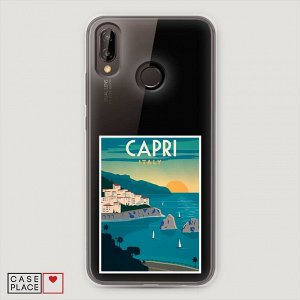 Силиконовый чехол Постер остров Капри на Huawei P20 Lite