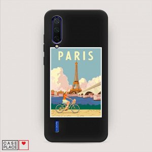 Матовый силиконовый чехол Постер Париж на Xiaomi Mi CC9