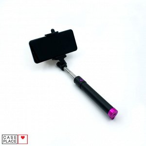 Беспроводной Bluetooth монопод (селфи-палка) RLBT-06 розовый