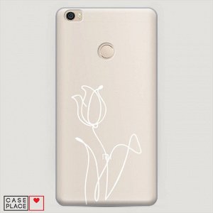 Пластиковый чехол Роза линия на Xiaomi Mi Max