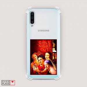 Противоударный силиконовый чехол Девочки на тусе на Samsung Galaxy A50