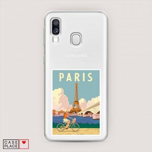 Силиконовый чехол Постер Париж на Samsung Galaxy A40