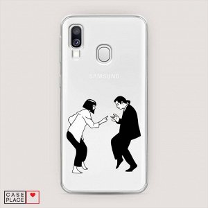 Силиконовый чехол Танец Траволта и Умы Турман на Samsung Galaxy A40