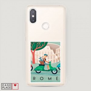 Силиконовый чехол Постер Рим на Xiaomi Mi 8 SE