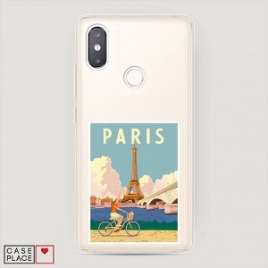 Силиконовый чехол Постер Париж на Xiaomi Mi 8 SE