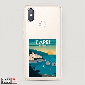 Силиконовый чехол Постер остров Капри на Xiaomi Mi 8 SE