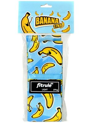 FitRule Фитнес-резинка принтованная тканевая (бананчик, 27 кг)